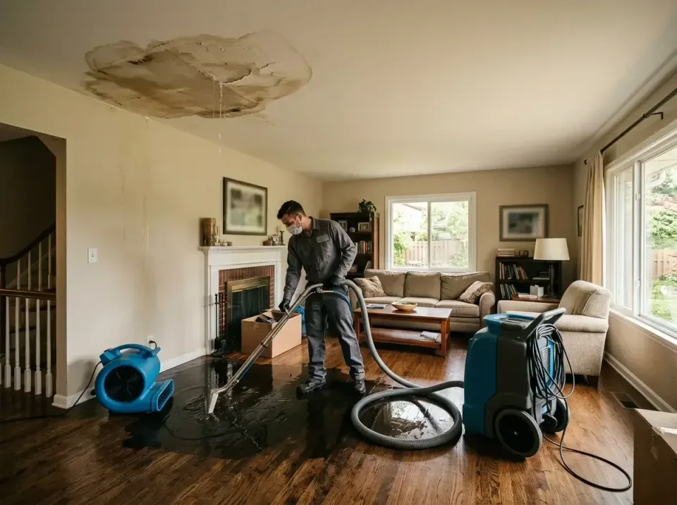 attic-pipe-burst-ceiling-drip-008 — frequently asked questions, Water Damage Restoration & Carpet Care in Glenside, PA